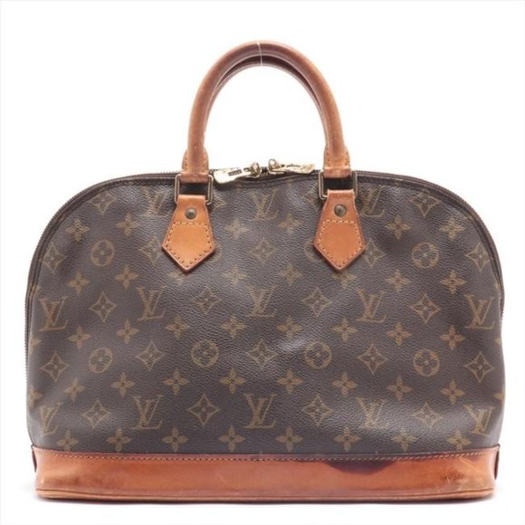 Louis Vuitton Alma Brwon Monogram Canvas Shoulder Bag - Picture 5 of 12